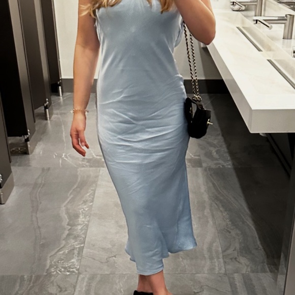 Bec + Bridge Moon Dance Strapless Maxi Dress Dusty Blue - Picture 6 of 6